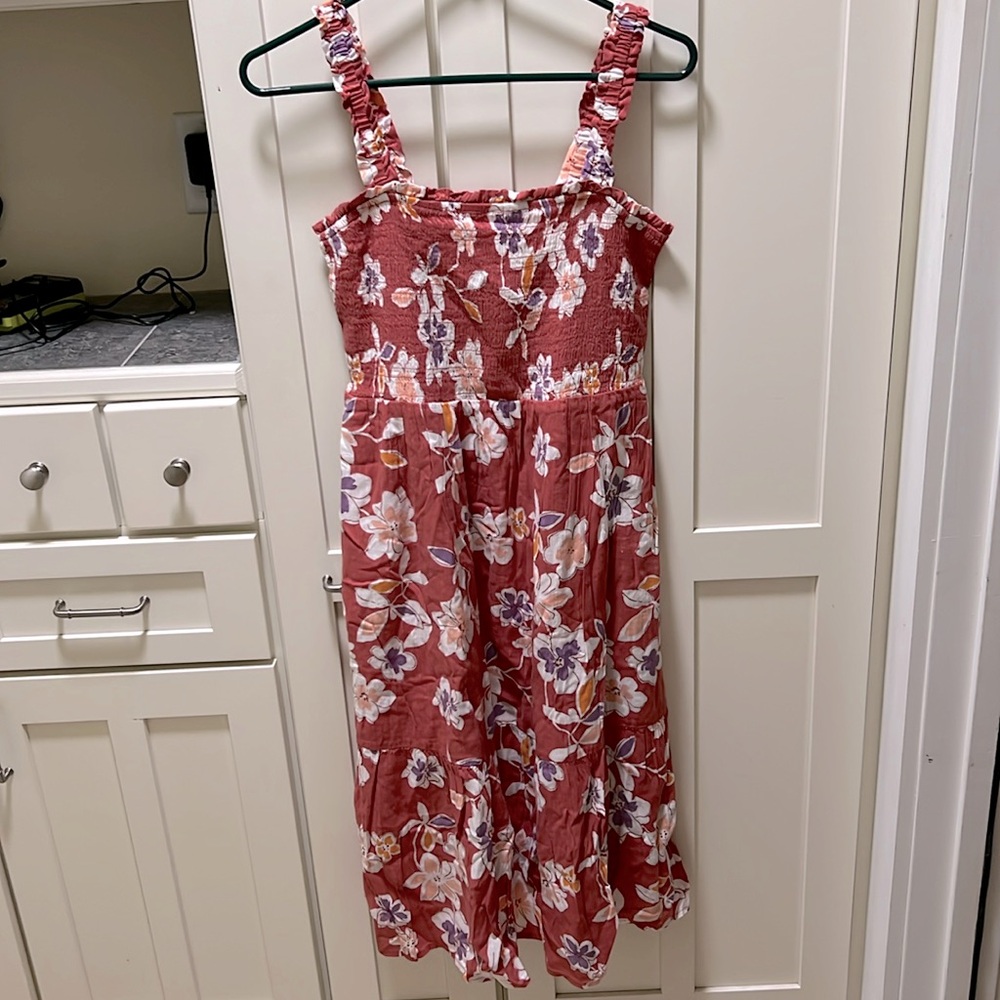 GAP Ruffle smocked midi sundress